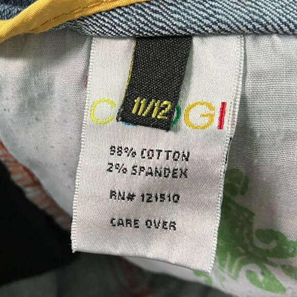 Y2K Coogi Jeans Juniors 11/12 Embroidered Funky Bootcut 2000s Low Rise - Picture 5 of 11